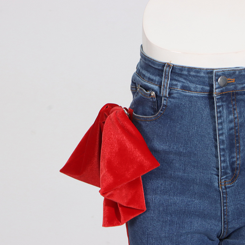 Straight pants high waist European style jeans for women