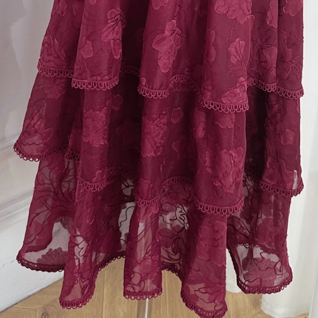 Temperament stitching cardigan European style dress