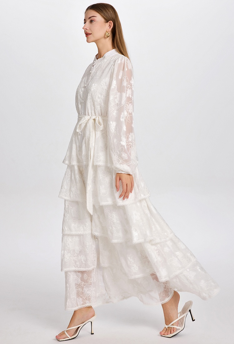 Temperament stitching cardigan European style dress