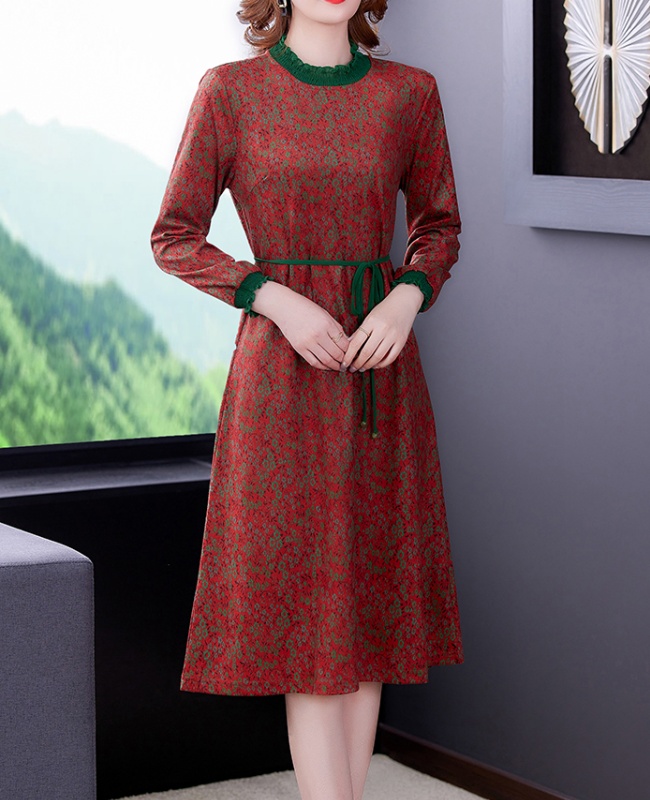 Autumn and winter ladies dress for women