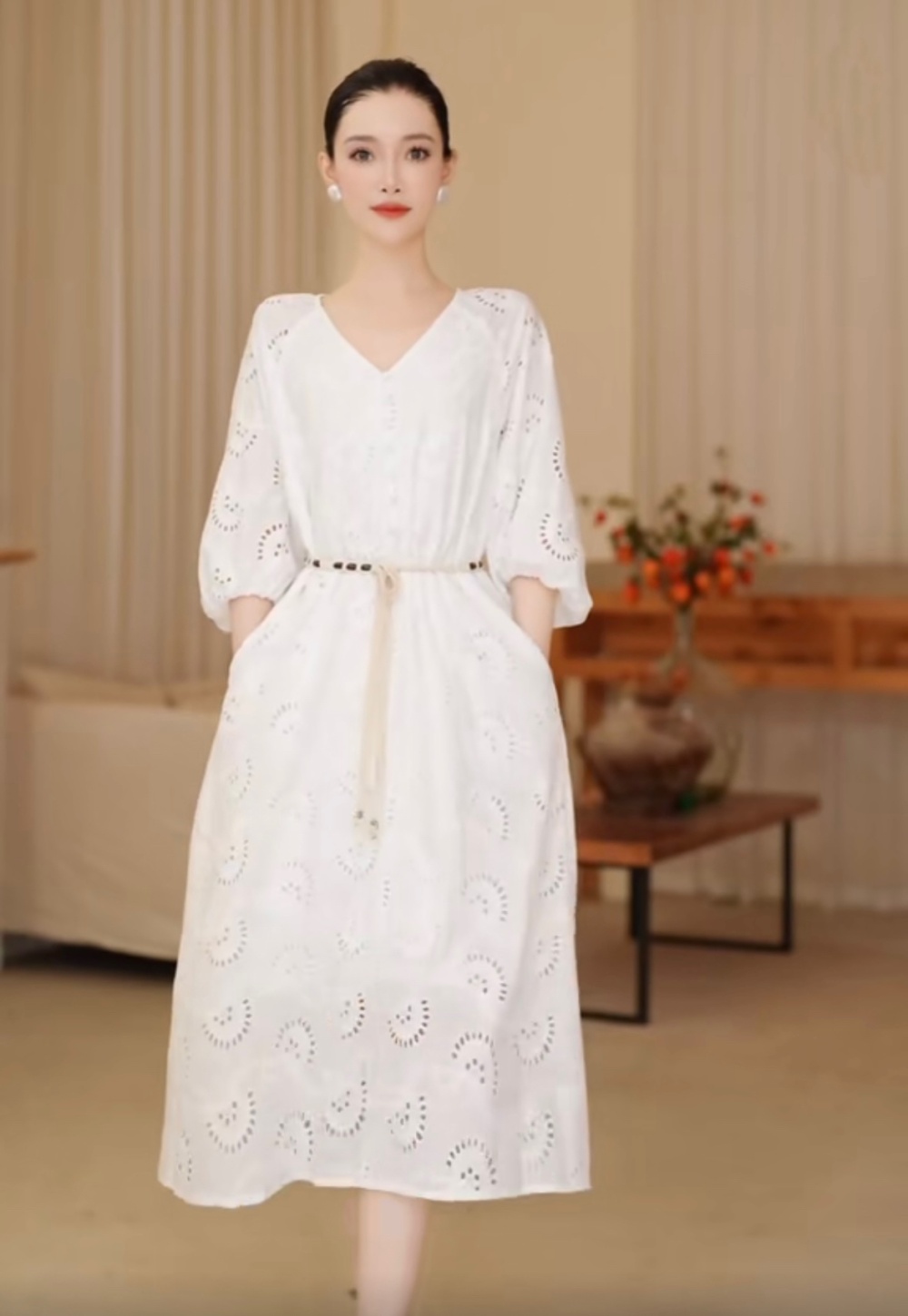 Autumn France style dress loose long dress for women
