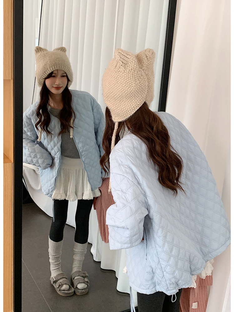 Down large yard coat Korean style thermal cotton coat