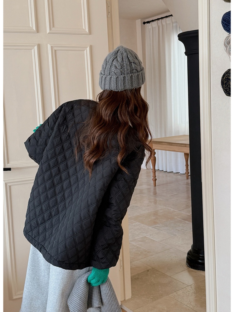 Down large yard coat Korean style thermal cotton coat