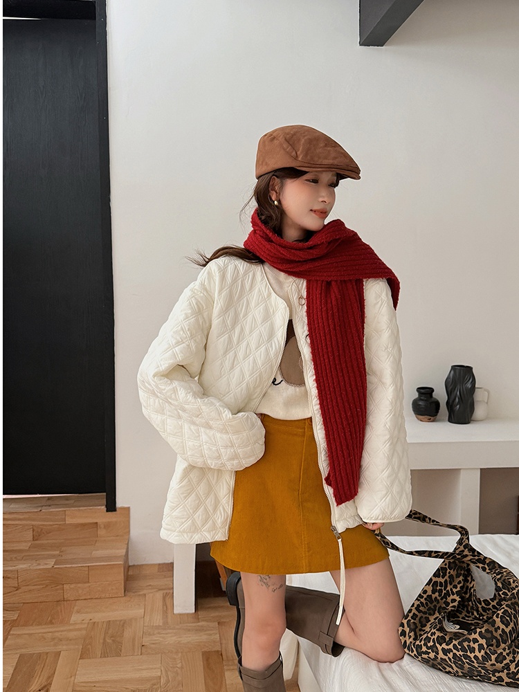 Down large yard coat Korean style thermal cotton coat
