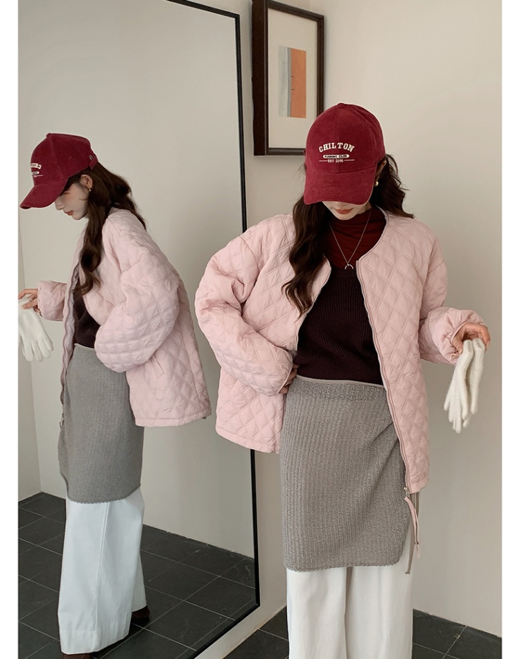 Down large yard coat Korean style thermal cotton coat