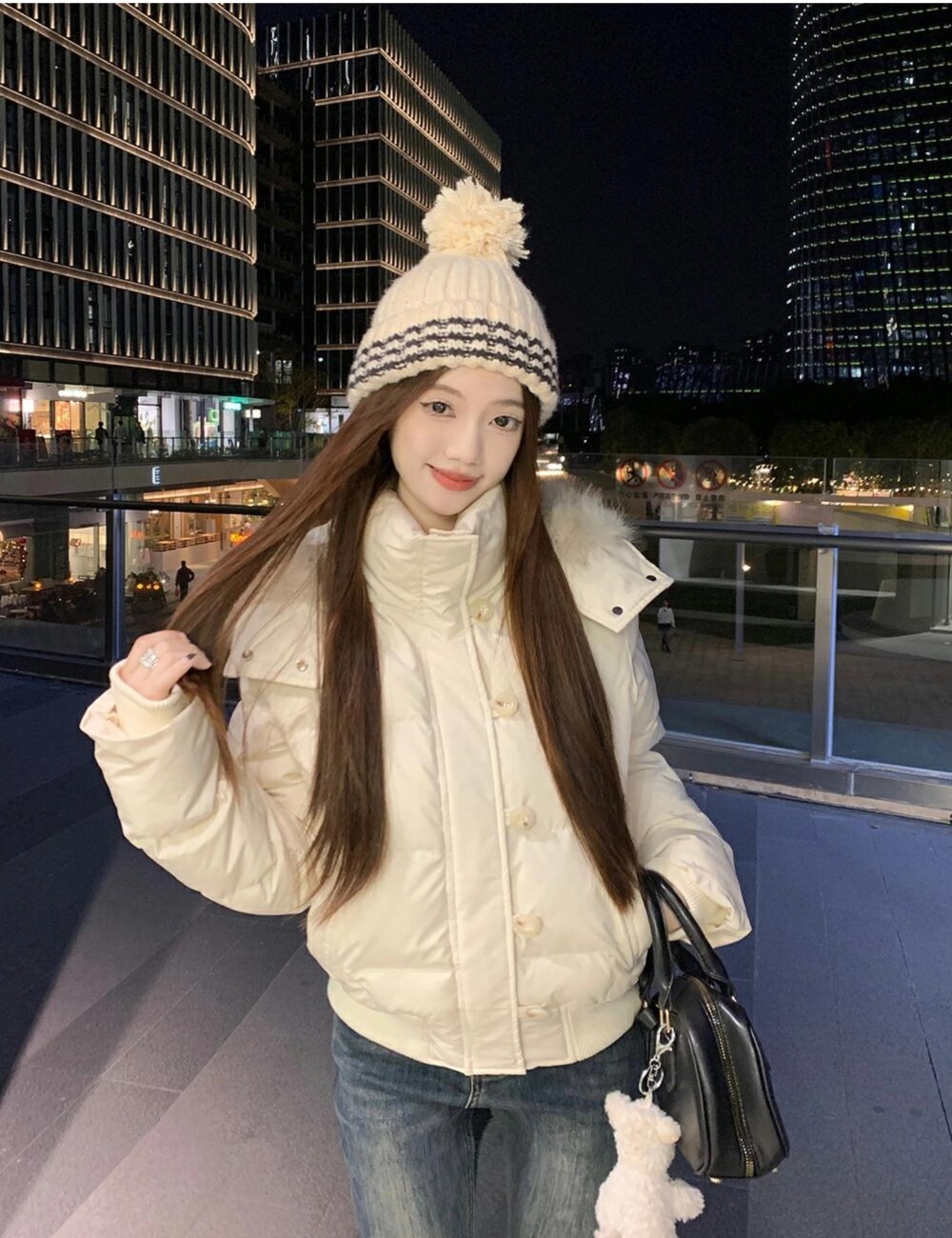 Short thick coat down cotton coat for women