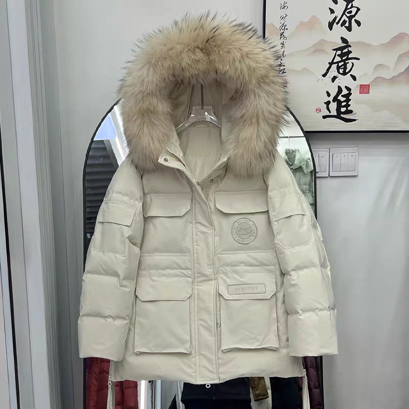 Pink cotton coat thick work clothing for women