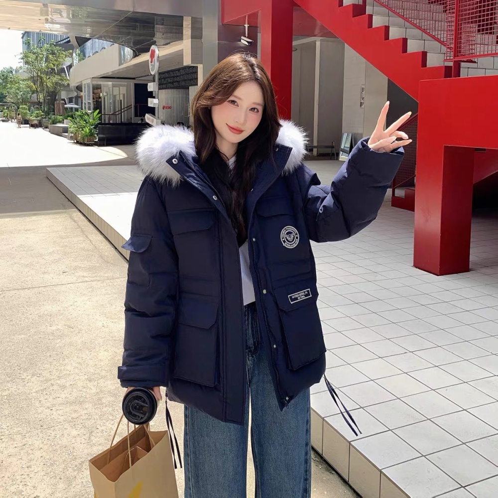 Pink cotton coat thick work clothing for women