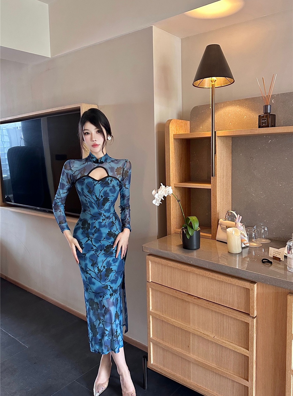 Retro dress Chinese style cheongsam