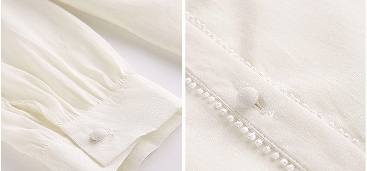 Bow long sleeve shirt bandage tops for women