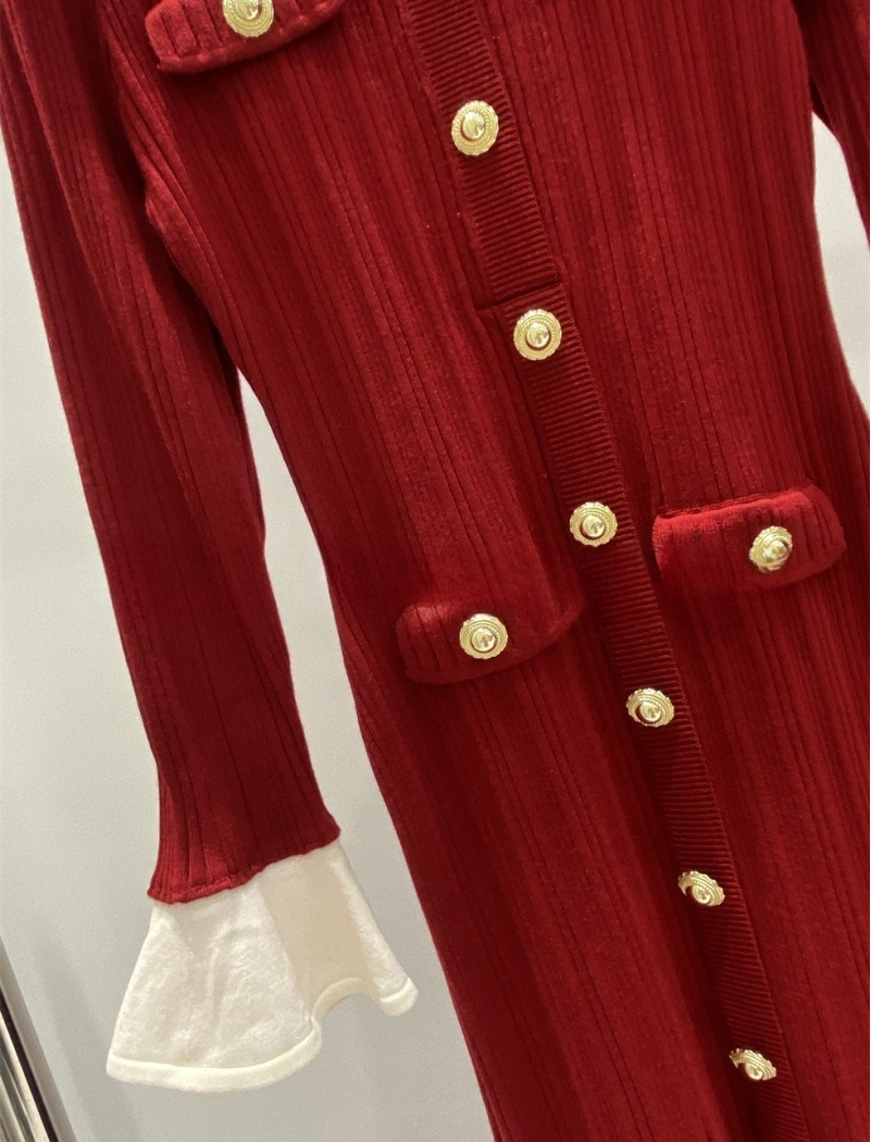 European style dress cstand collar long dress
