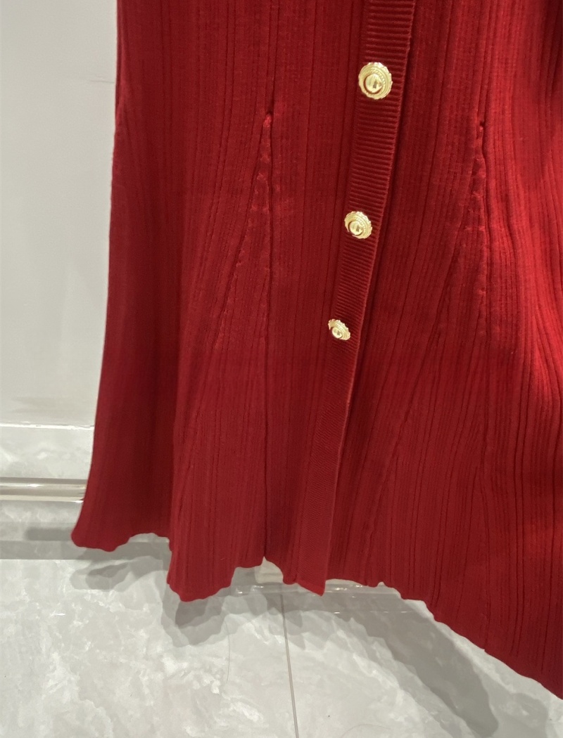 European style dress cstand collar long dress