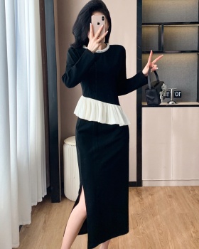 France style ladies tops autumn skirt 2pcs set