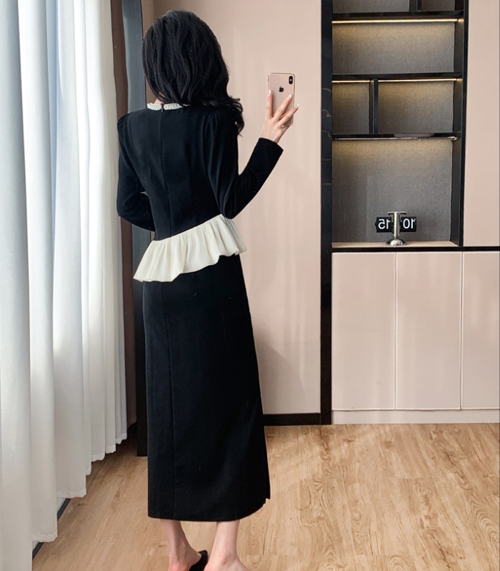 France style ladies tops autumn skirt 2pcs set