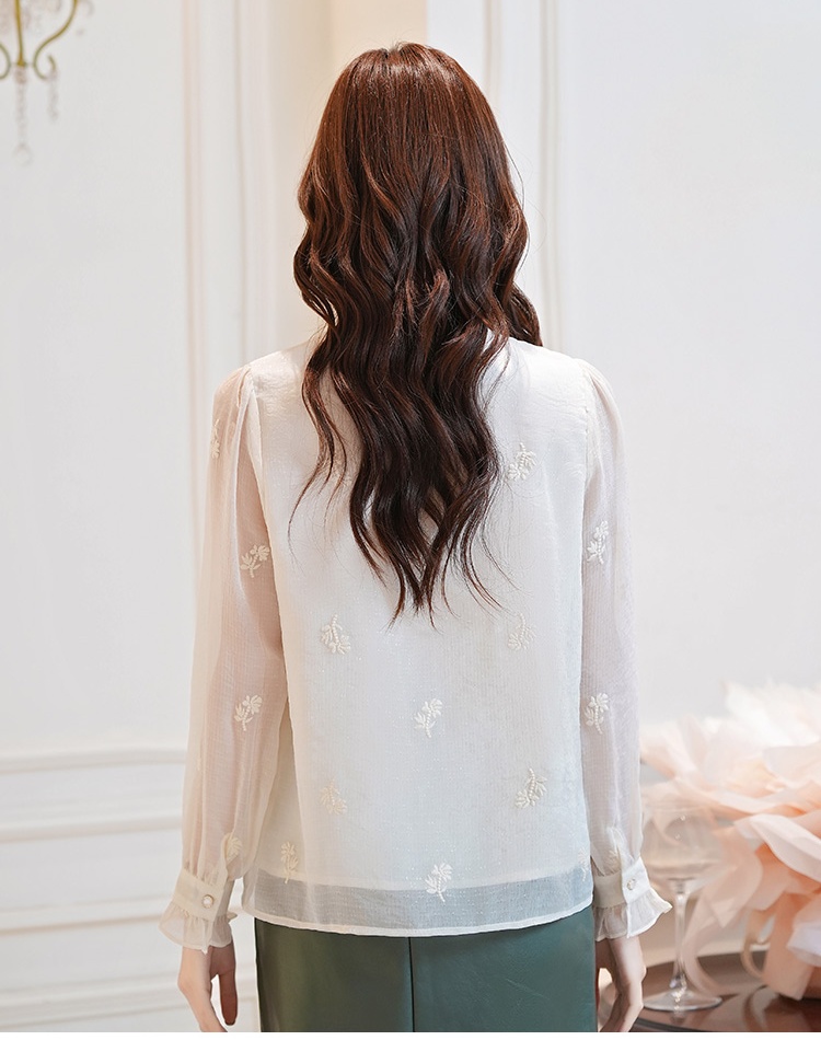 All-match shirt chiffon shirt for women