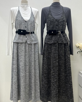 France style short skirt fashion vest 4pcs set