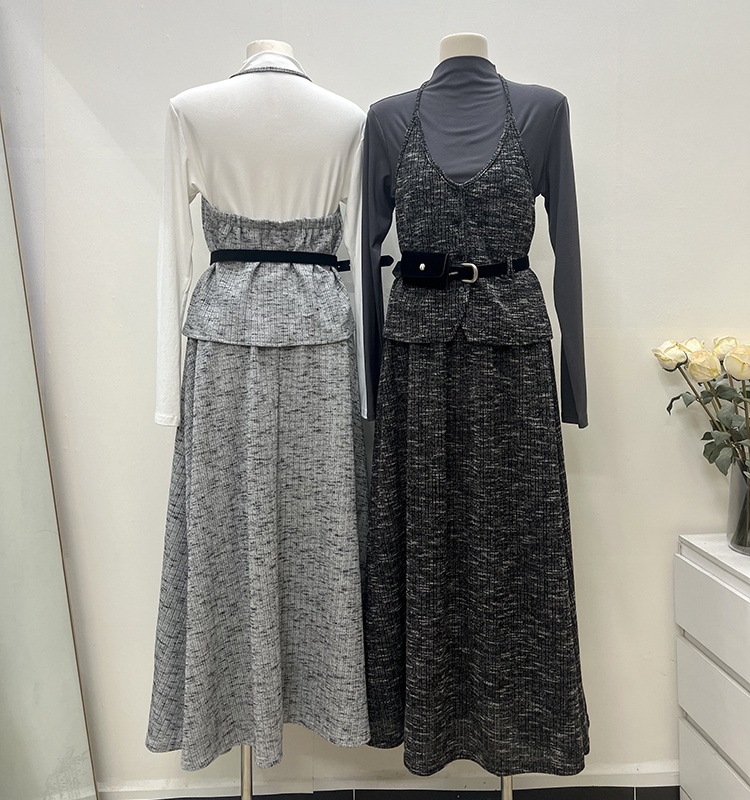 France style short skirt fashion vest 4pcs set