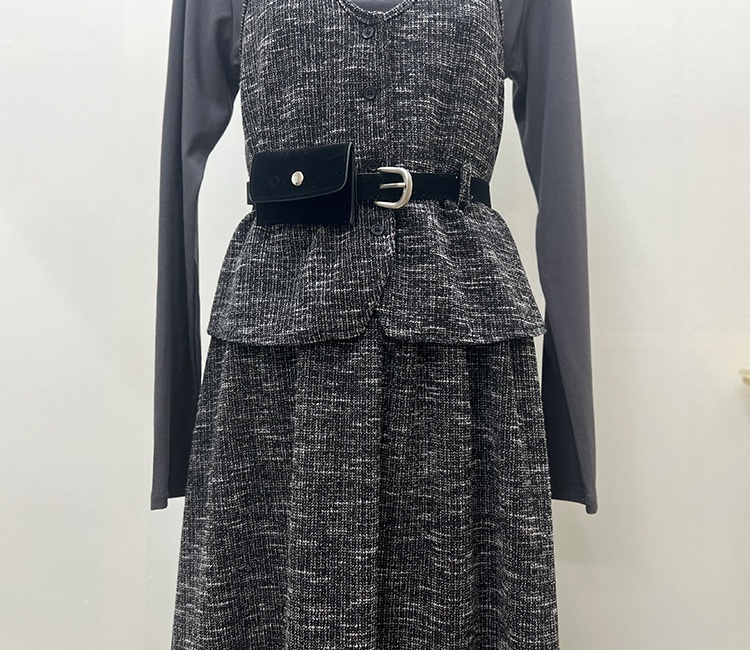 France style short skirt fashion vest 4pcs set