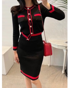 Mixed colors autumn and winter sweater Korean style tops