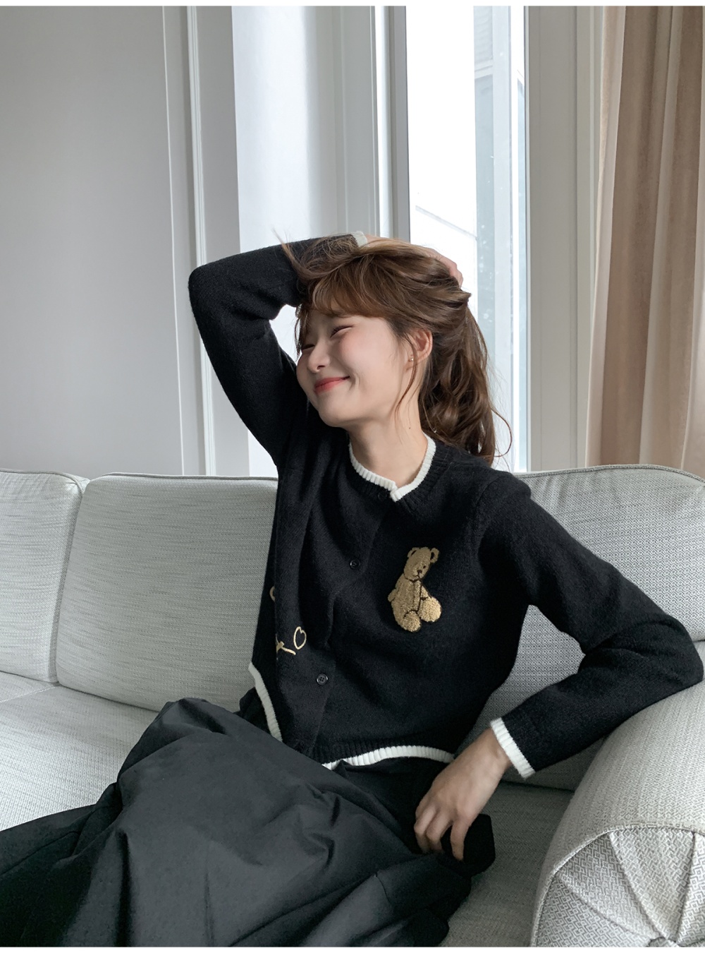 Outside the ride lovely sweater bear tops for women