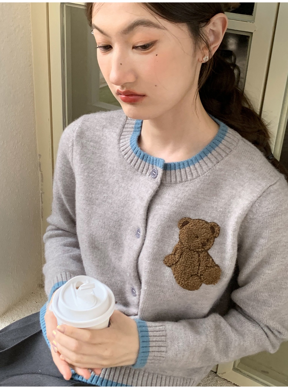Outside the ride lovely sweater bear tops for women