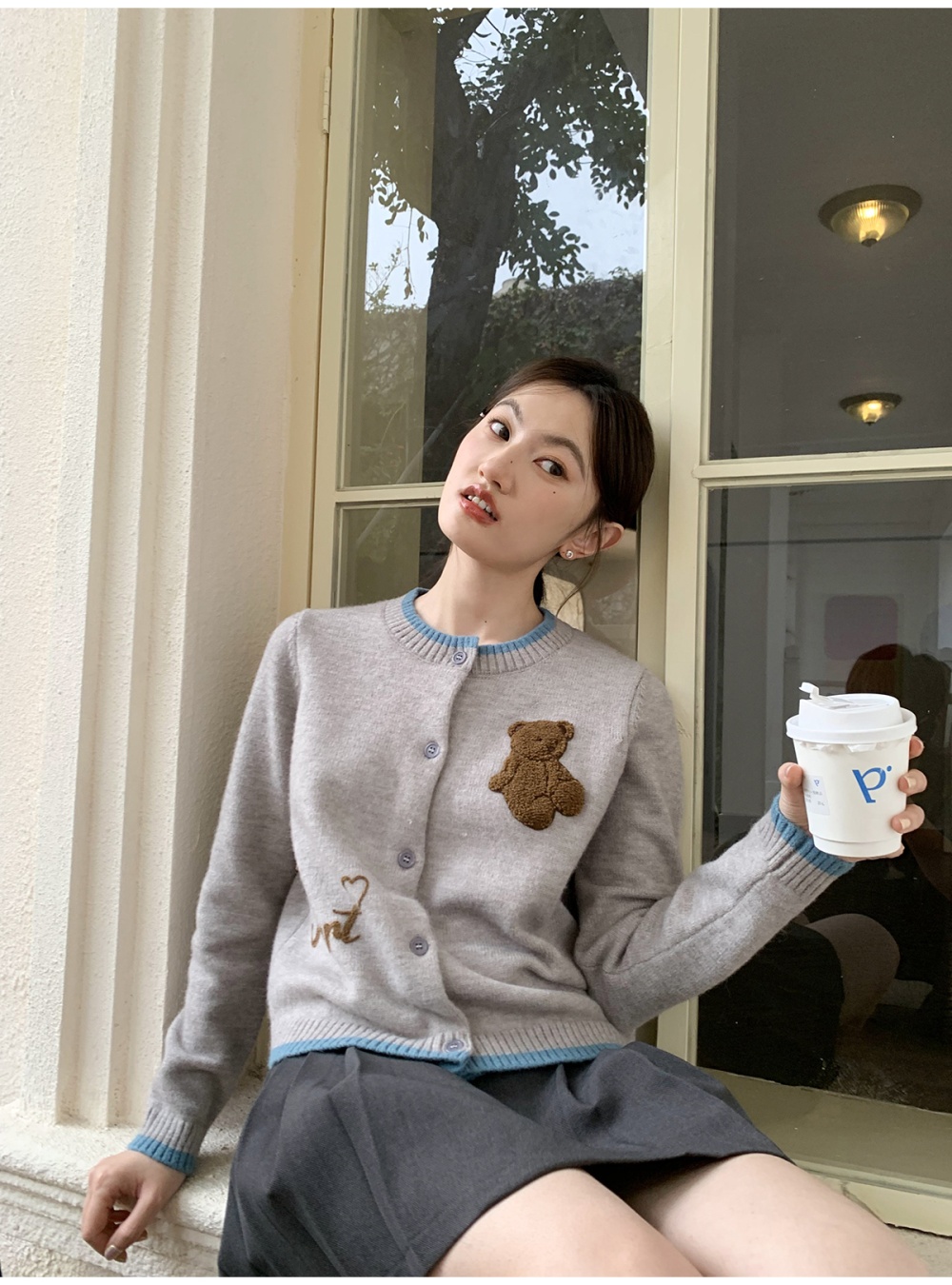Outside the ride lovely sweater bear tops for women