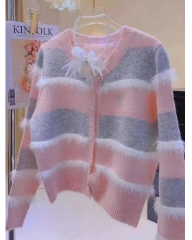 Korean style coat short tops for women