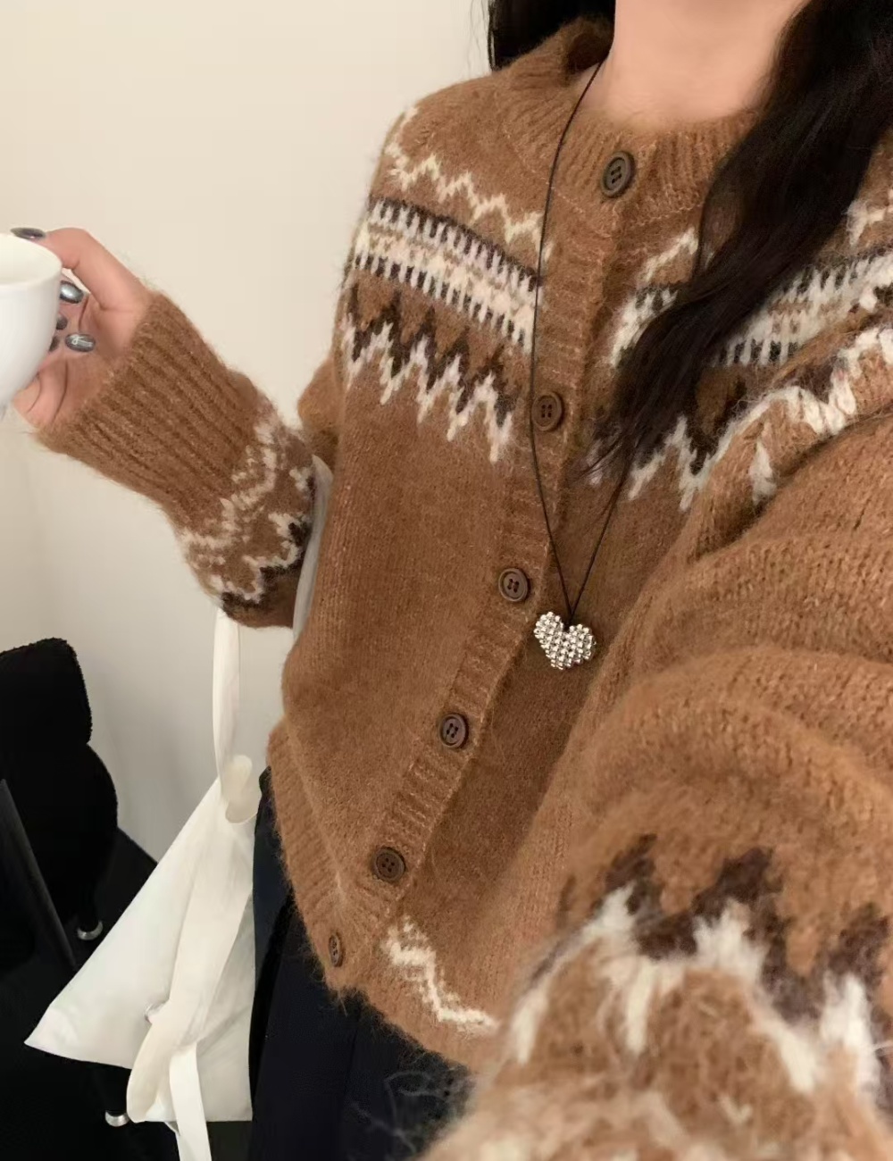 Loose Western style tops lazy fashion coat for women