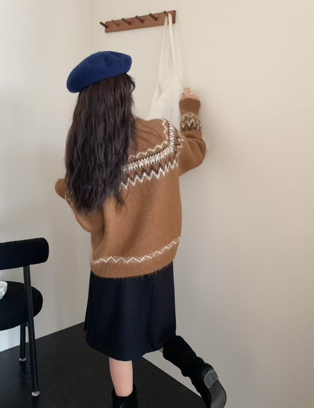 Loose Western style tops lazy fashion coat for women