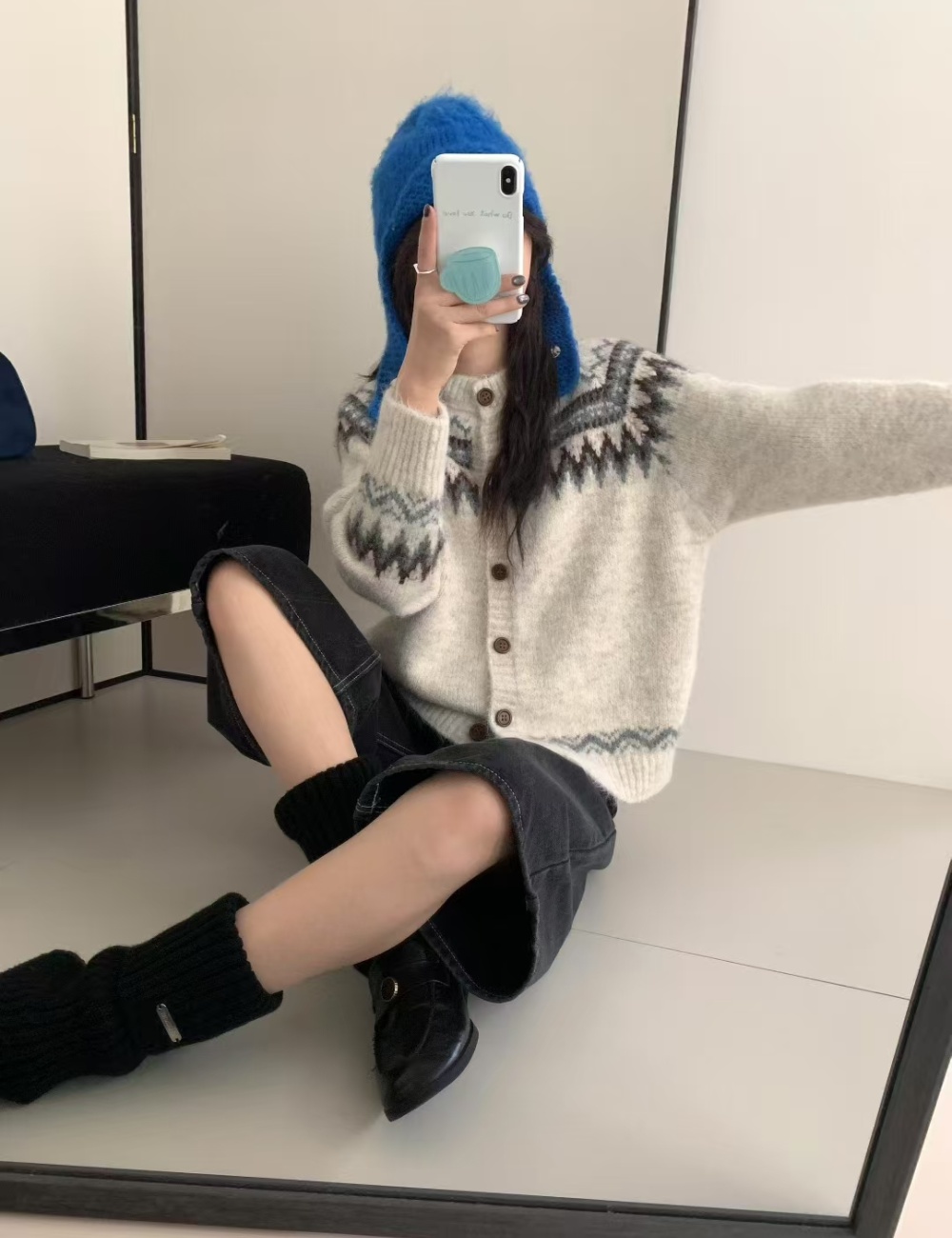 Loose Western style tops lazy fashion coat for women