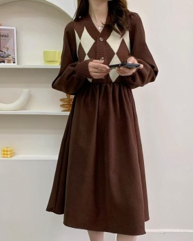 Slim temperament dress British style maternity clothing