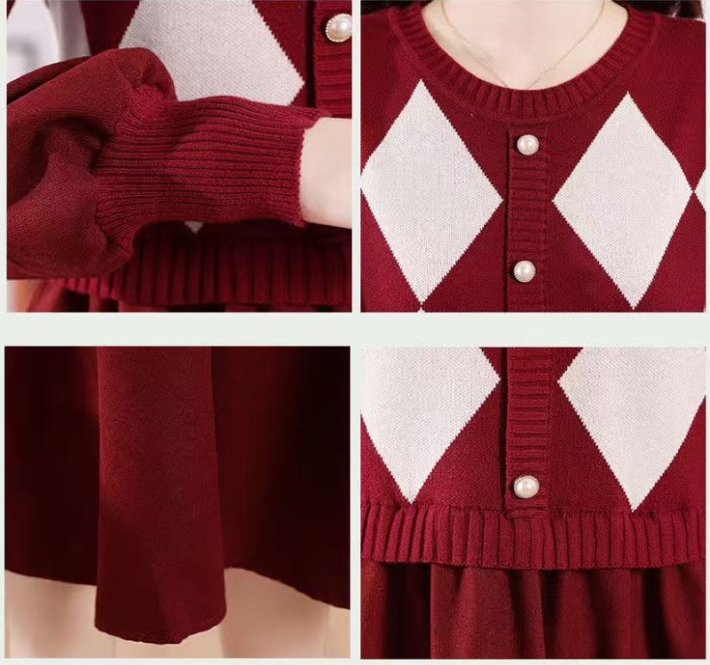 Slim temperament dress British style maternity clothing