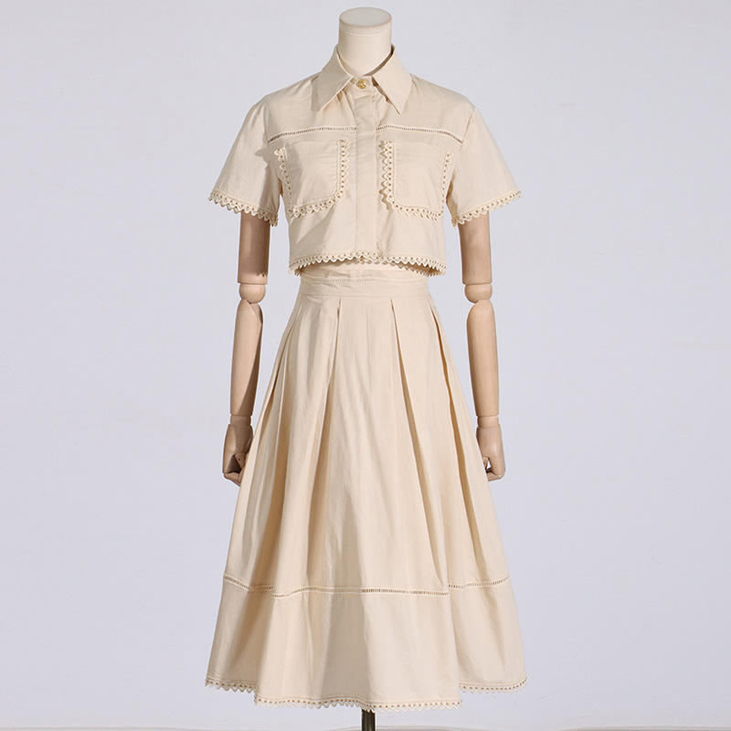 Temperament fashion skirt long shirt 2pcs set for women
