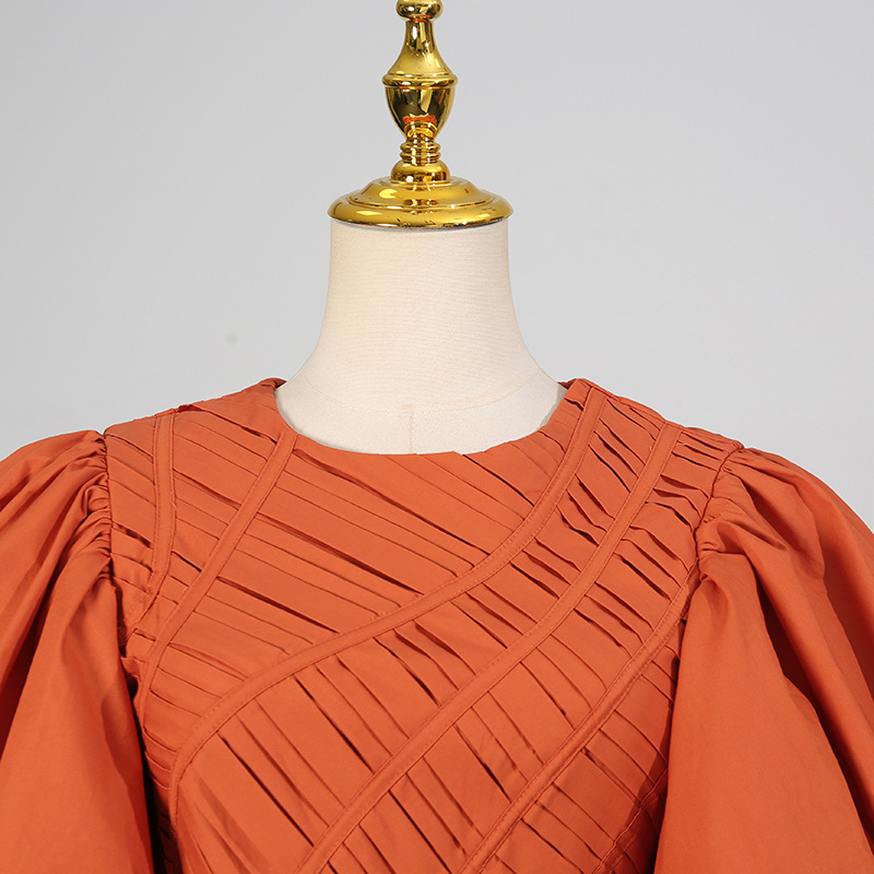 Round neck France style dress prom formal dress for women