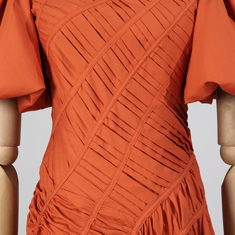 Round neck France style dress prom formal dress for women