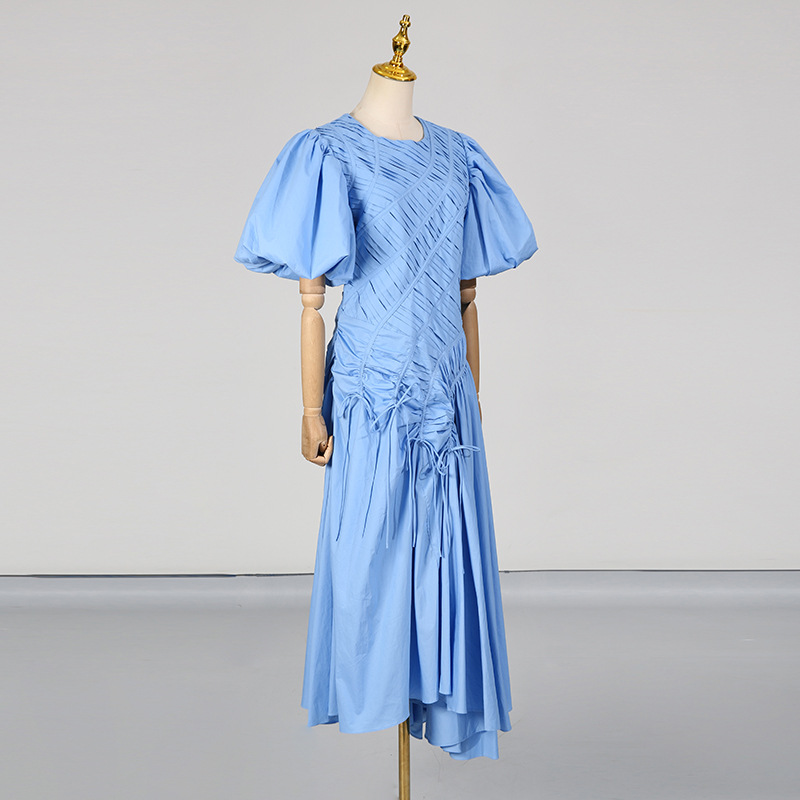 Round neck France style dress prom formal dress for women