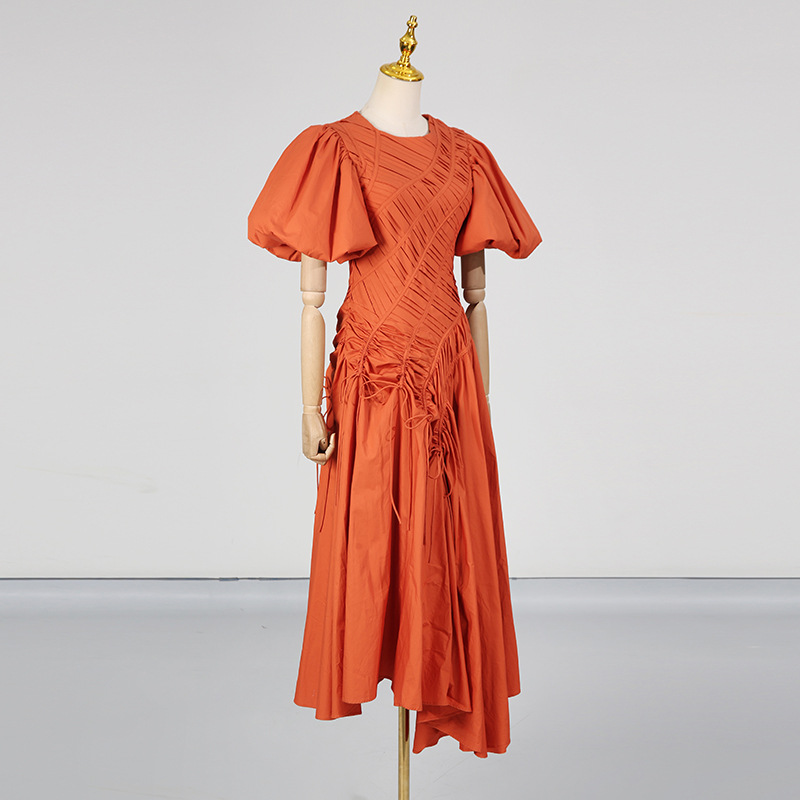 Round neck France style dress prom formal dress for women