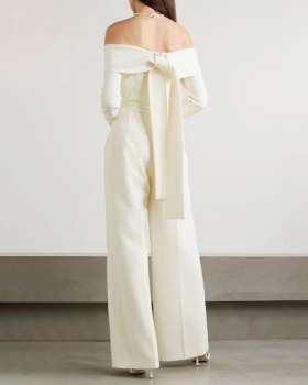 Temperament high waist jumpsuit slim long pants