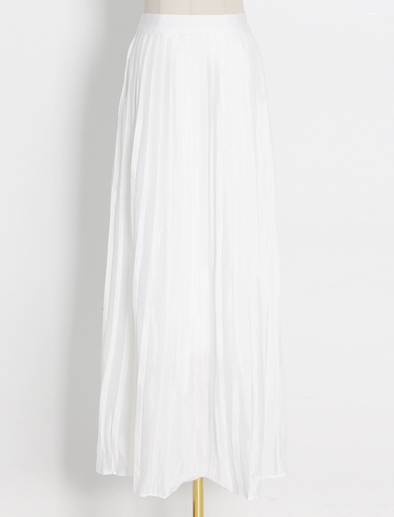 Round neck fashion pinched waist slim summer dress 2pcs set