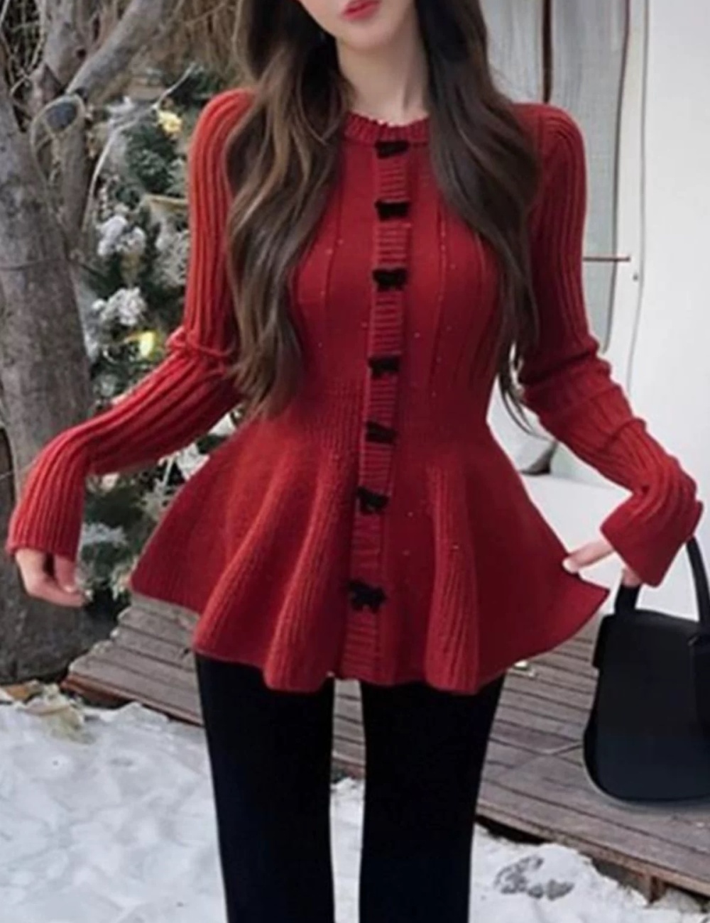 Autumn and winter sweater inside the ride tops for women