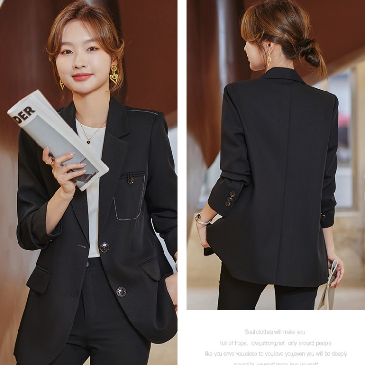 Niche business suit Korean style coat for women