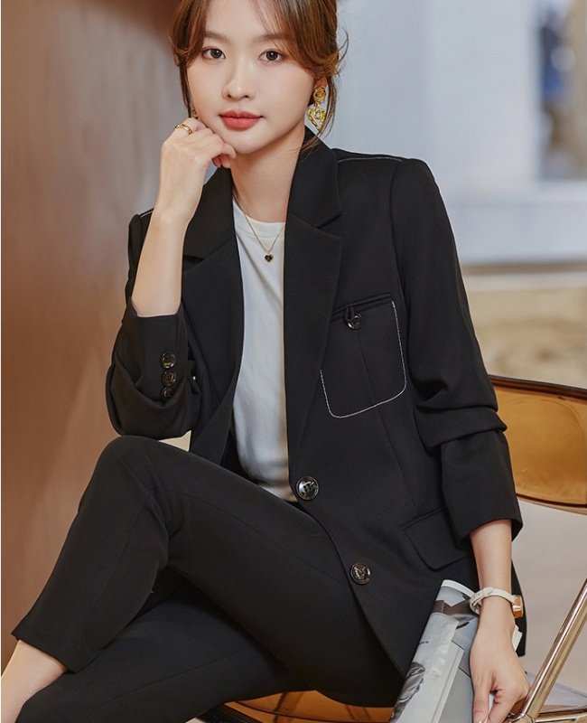 Niche business suit Korean style coat for women