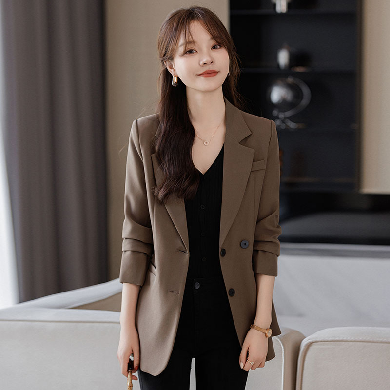 Slim spring and autumn business suit short coat for women