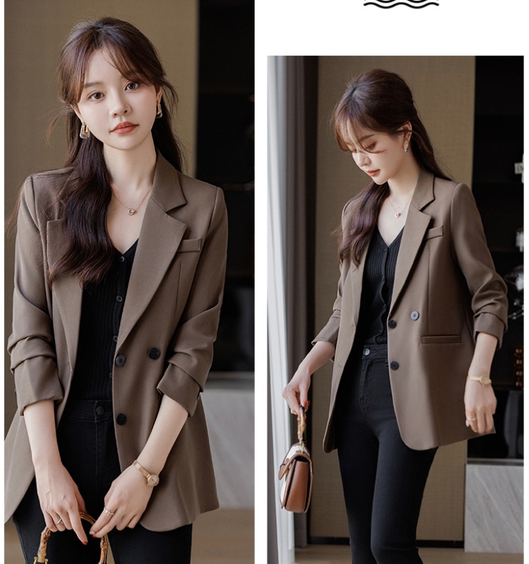 Slim spring and autumn business suit short coat for women
