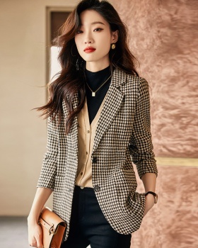 Korean style niche coat spring short business suit for women