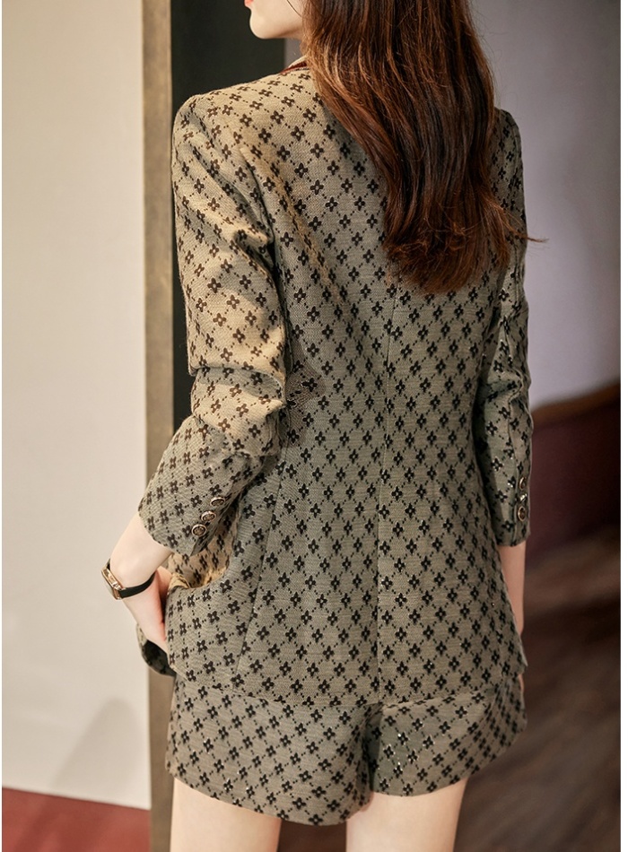 Autumn Western style business suit short coat 2pcs set