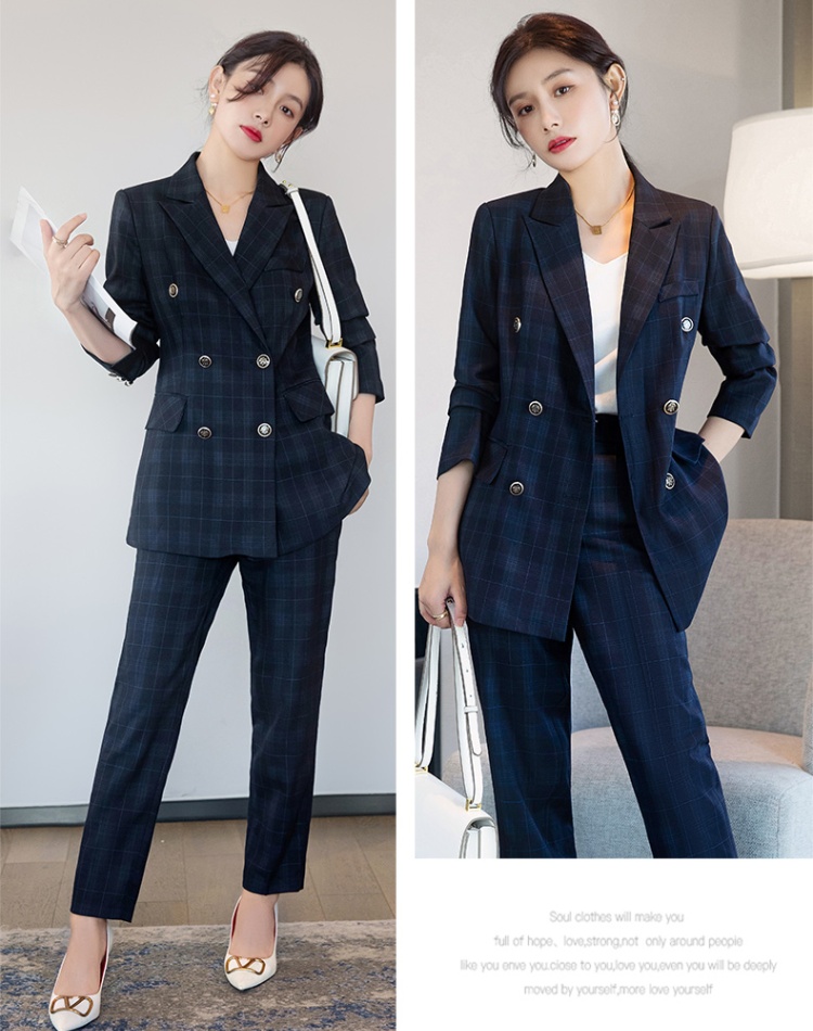 All-match business suit autumn coat 2pcs set for women