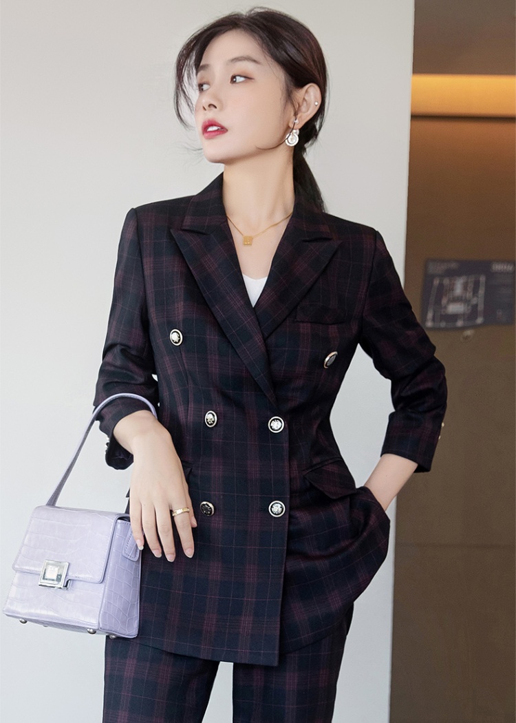 All-match business suit autumn coat 2pcs set for women