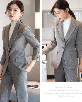 Temperament coat spring business suit 2pcs set for women