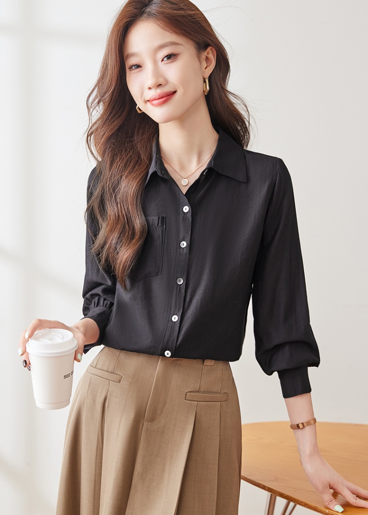 Profession slim all-match autumn temperament shirt